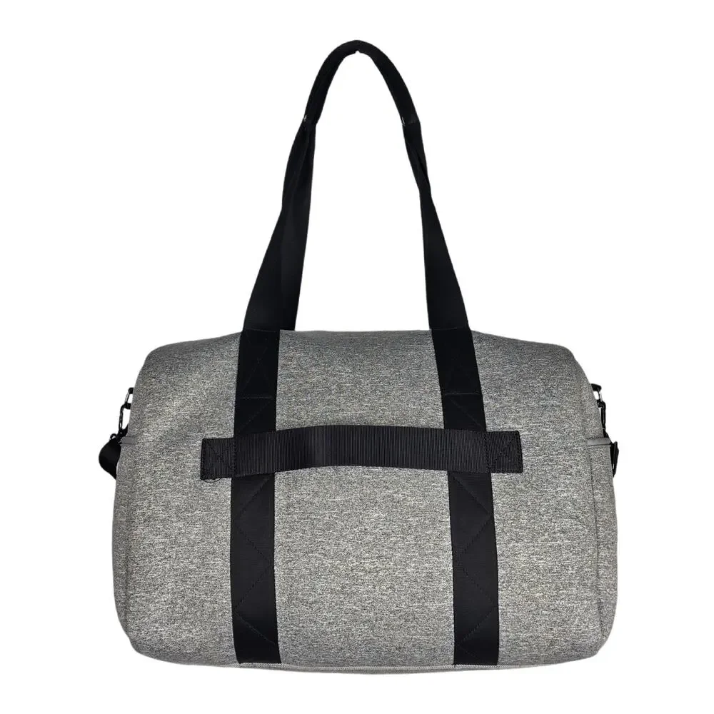 AIMÉE KESTENBERG NEOPRENE DUFFLE BAG – GRAY – TROLLEY SLEEVE – LARGE WEEKENDER